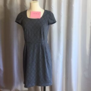 Charcoal gray & black diamond pattern dress in size small by STYLE & CO
